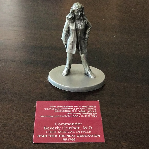 Set of 7 Star Trek: The Next Generation Pewter Characters - Picture 3 of 16